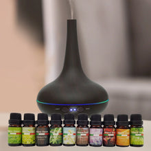 Milano Aroma Diffuser Set With 13 Pack Diffuser Oils Humidifier Aromatherapy - Dark Wood - Stacks Warehouse