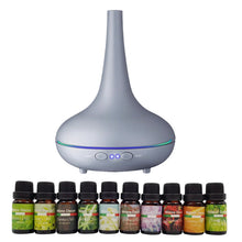 Milano Aroma Diffuser Set With 13 Pack Diffuser Oils Humidifier Aromatherapy - Matt Grey - Stacks Warehouse