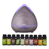 Purespa Diffuser Set With 10 Pack Diffuser Oils Humidifier Aromatherapy - Violet - Flea Market