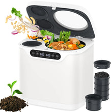 4L electric composter in white for kitchen food waste