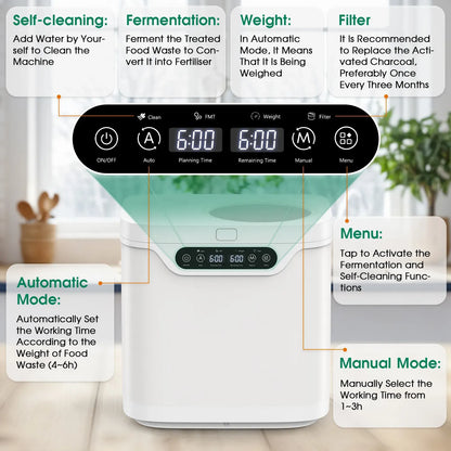 4L kitchen composter that turns food scraps into compost