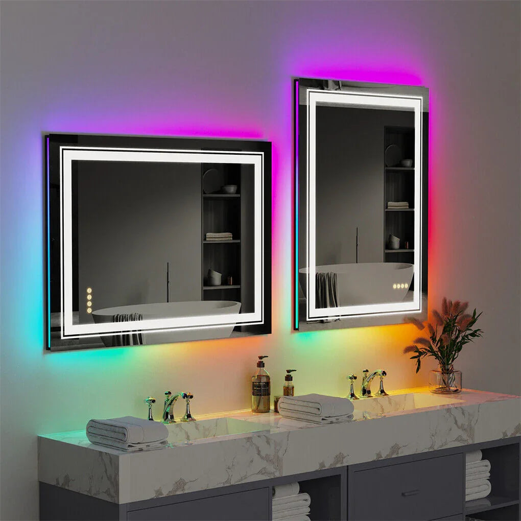 LED Bathroom Mirror 1510x780mm Anti-Fog Illuminated 6100 Lumens