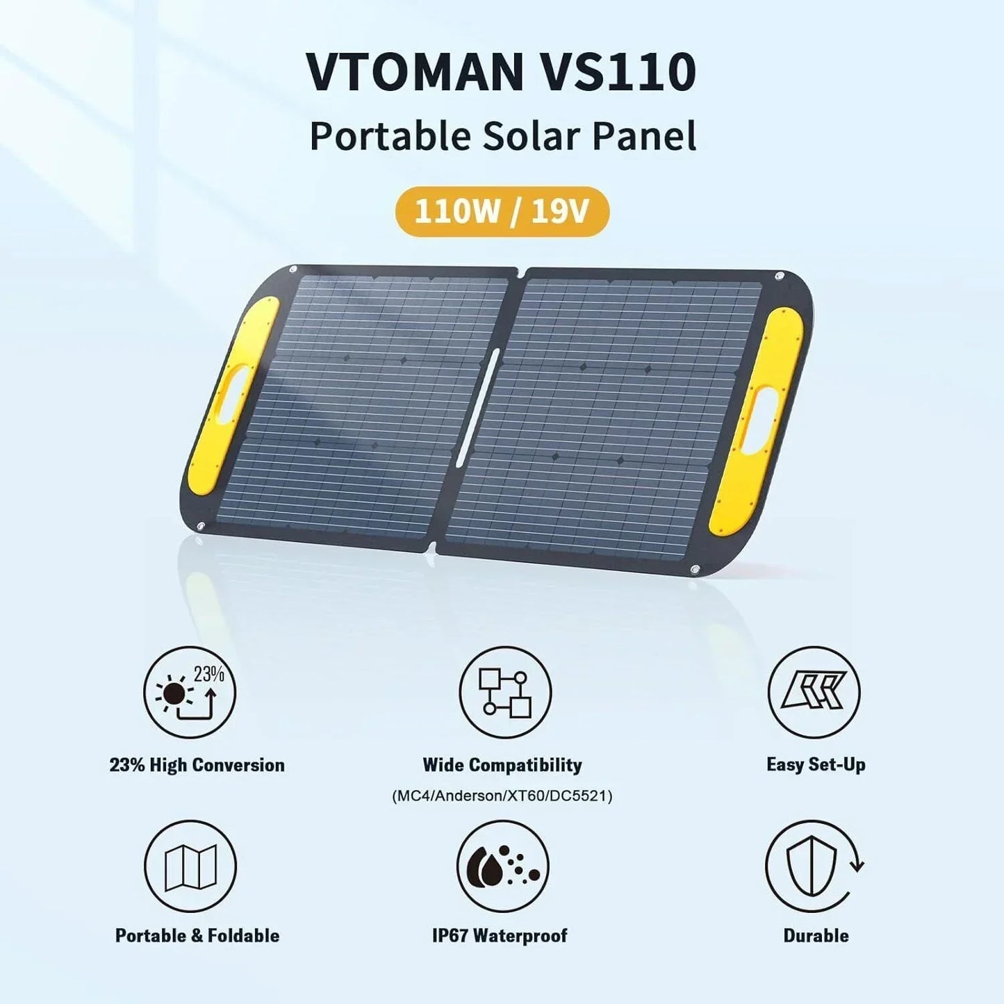 Jump 600X 600W Power Station 110W Solar Panel 10A AC DC Battery Backup