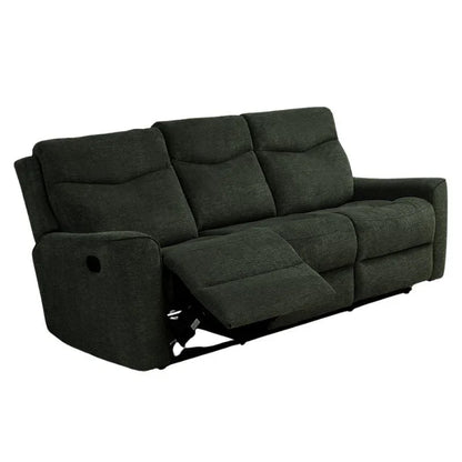 Fabric Motion Recliner Sofa Set Cosmic Dark Gray Manual 3+2 Seater - Stacks Warehouse