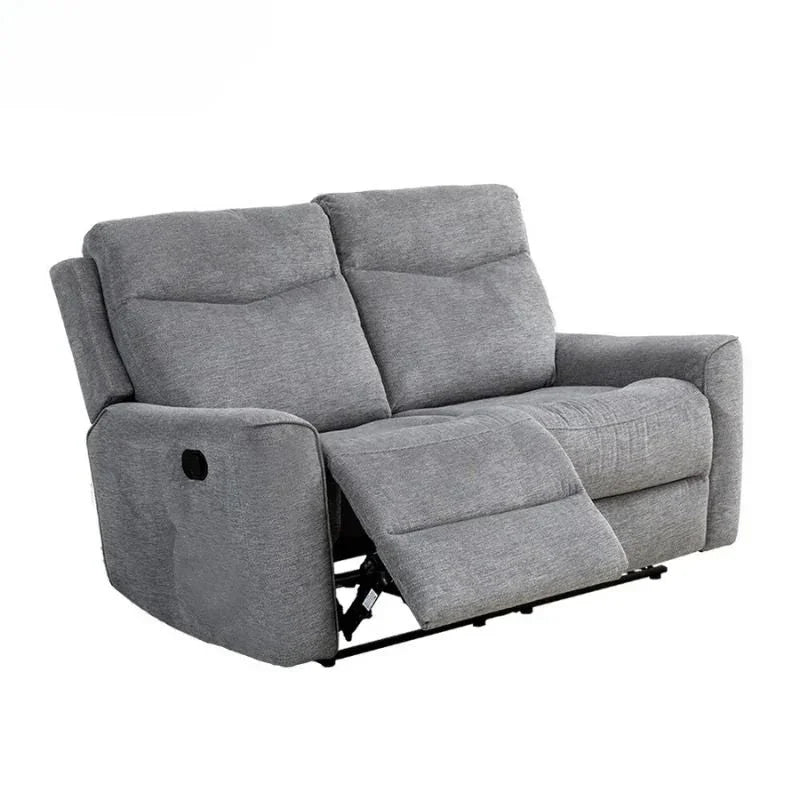 Fabric Motion Recliner Sofa Set Cosmic Light Gray Manual 3+2 Seater - Stacks Warehouse