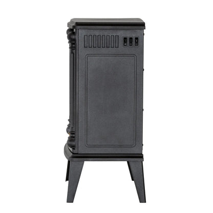 Electric Log Fireplace Heater with Overheat Protection - Stacks Warehouse
