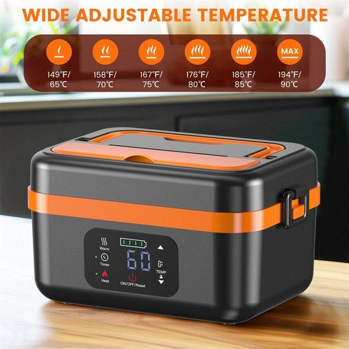 Removable 1L food grade 304 stainless steel lunch container