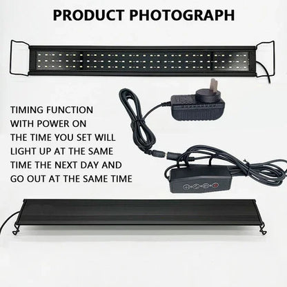 Aquarium LED Light 120cm 150W 244LED Marine Fish Tank Cool White Blue