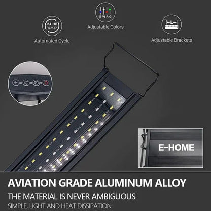 Aquarium LED Light 120cm 150W 244LED Marine Fish Tank Cool White Blue