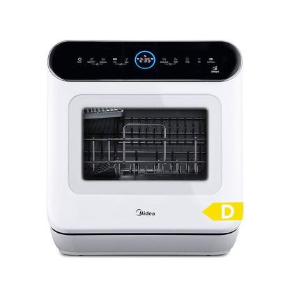 Midea compact dishwasher with digital display and smart features