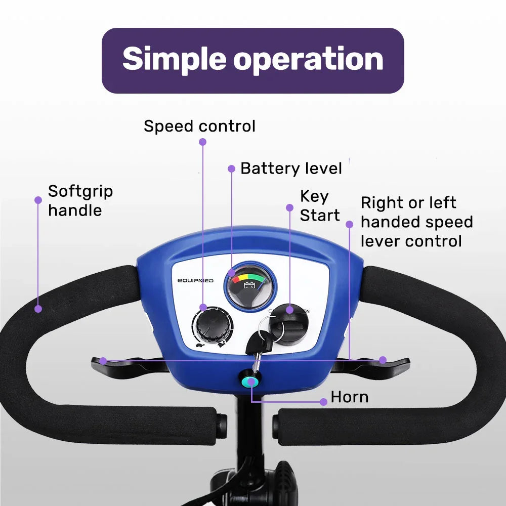 Mobility Scooter Electric 4 Wheel Portable Folding