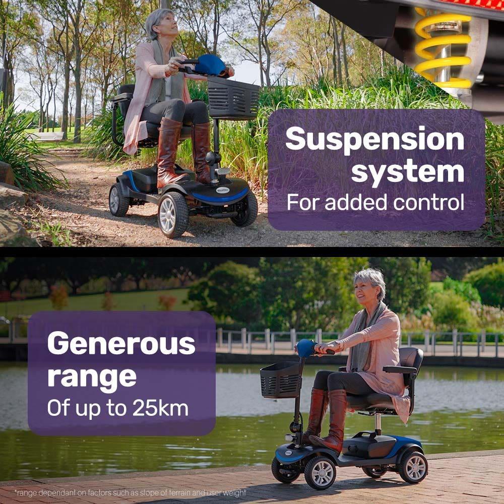 Mobility Scooter Electric 4 Wheel Portable Folding