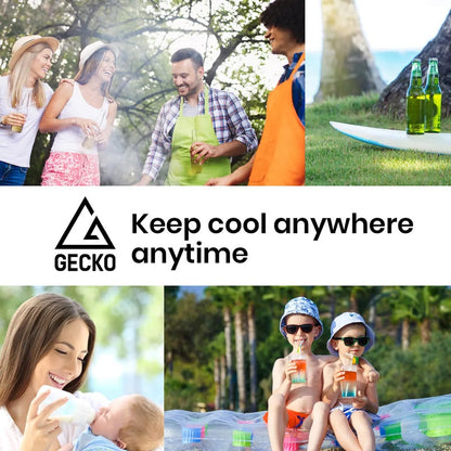 GECKO cooler keeps drinks cold outdoors, perfect for picnics, beach days, and family gatherings