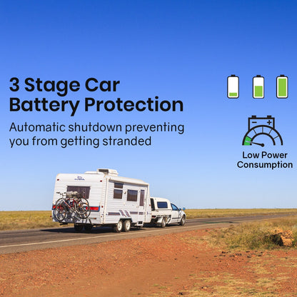 3 Stage Car Battery Protection for RVs, Low Power Consumption, Prevents Stranding on Road Trips