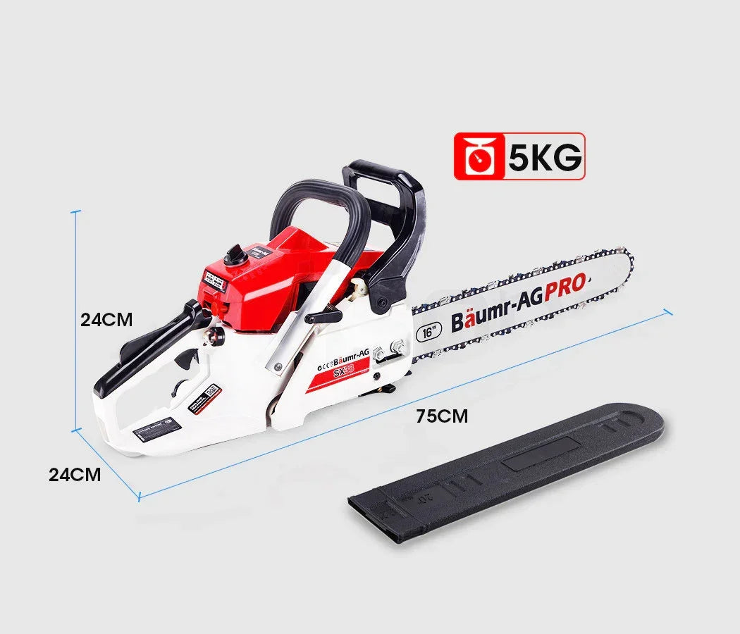 BAUMR-AG 38CC Petrol Chainsaw 16" Bar E-Start 3.2HP Commercial