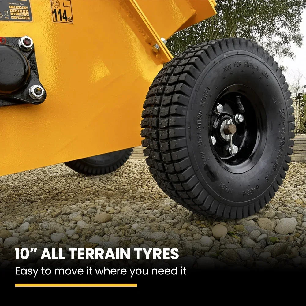 MICHIGAN 7HP 212cc Petrol Wood Chipper, Tree Mulcher - Raptor 1100