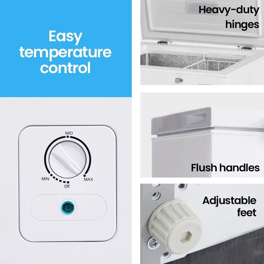 Gecko 100L Portable Chest Freezer - 12V/24V/240V White