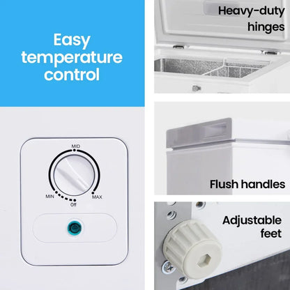 Gecko 100L Portable Chest Freezer - 12V/24V/240V White