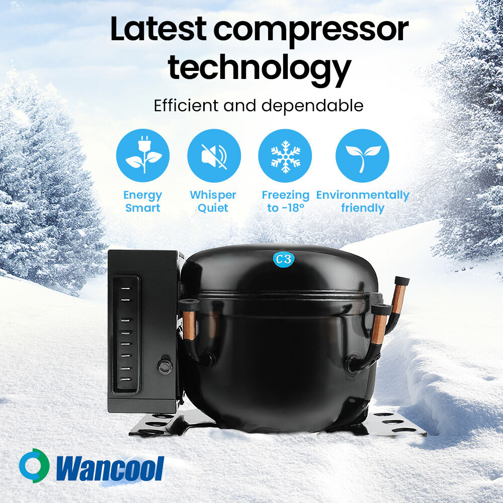 Wancool C3 compressor with latest tech: energy smart, whisper quiet, -18°C freezing, eco-friendly