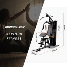 Profex home gym equipment with dimensions for serious fitness training