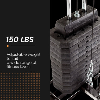 150 lbs adjustable weight stack for home gym fitness training
