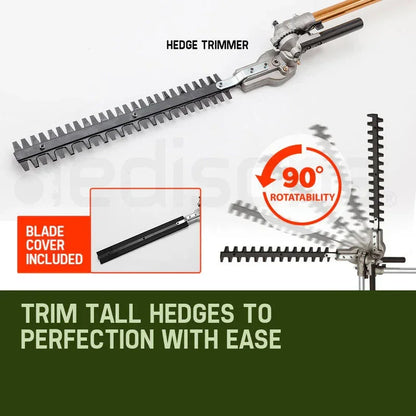 BAUMR-AG 65CC Long Reach Multi Tool - Pole Chainsaw, Hedge Trimmer & Pruner