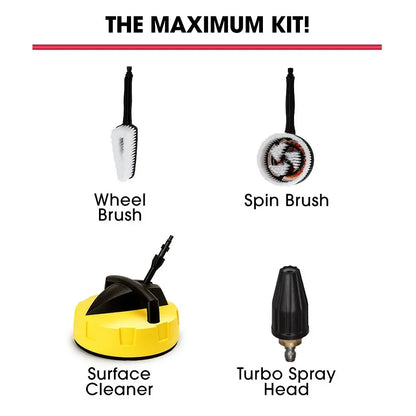 JET-USA RX550 3500PSI Electric Pressure Washer - 5 Nozzles & Accessories