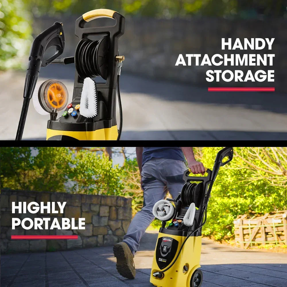 JET-USA RX550 3500PSI Electric Pressure Washer - 5 Nozzles & Accessories