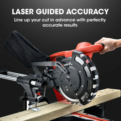 BAUMR-AG 254mm Dual Bevel Sliding Compound Mitre Drop Saw