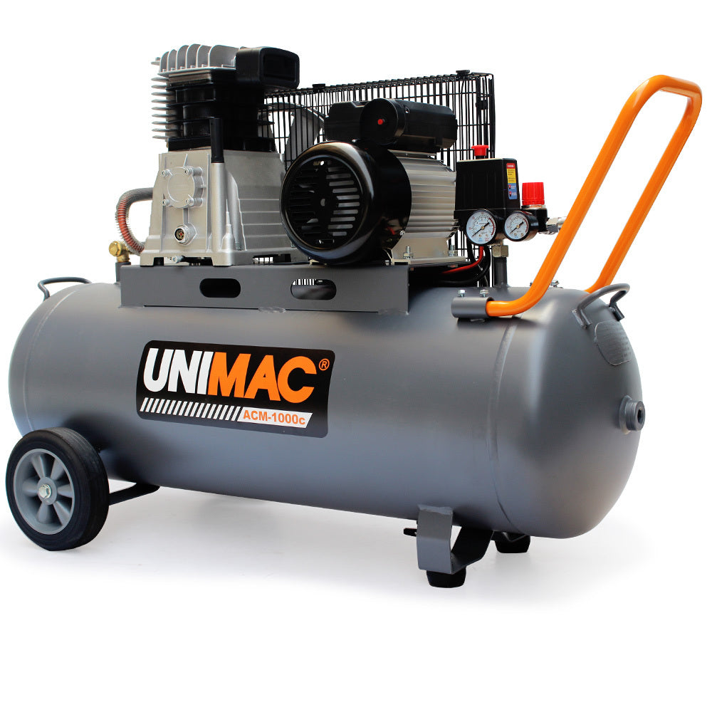 Unimac 100L Belt Drive Air Compressor - 2.6kW 116PSI
