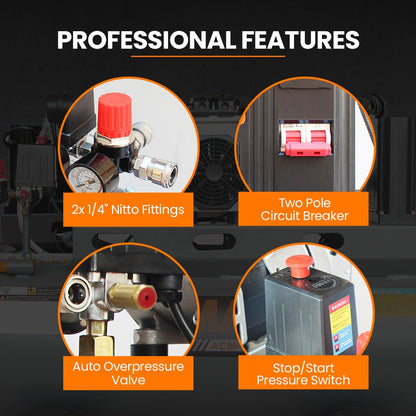 Unimac 150L Quiet Oil-Free Air Compressor - 4.5HP - view 7