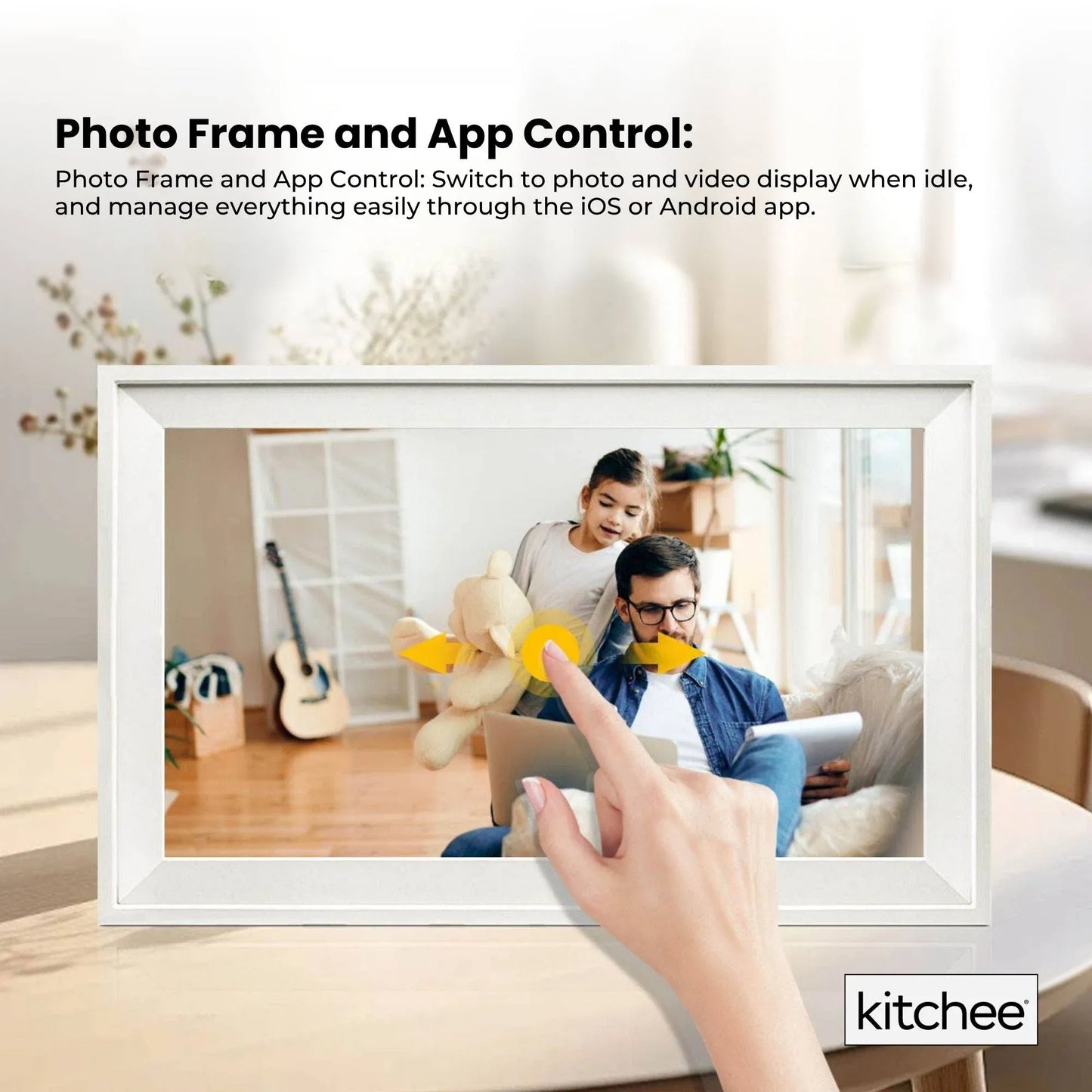 Kitchee 10" Smart Family Calendar Touchscreen Planner White