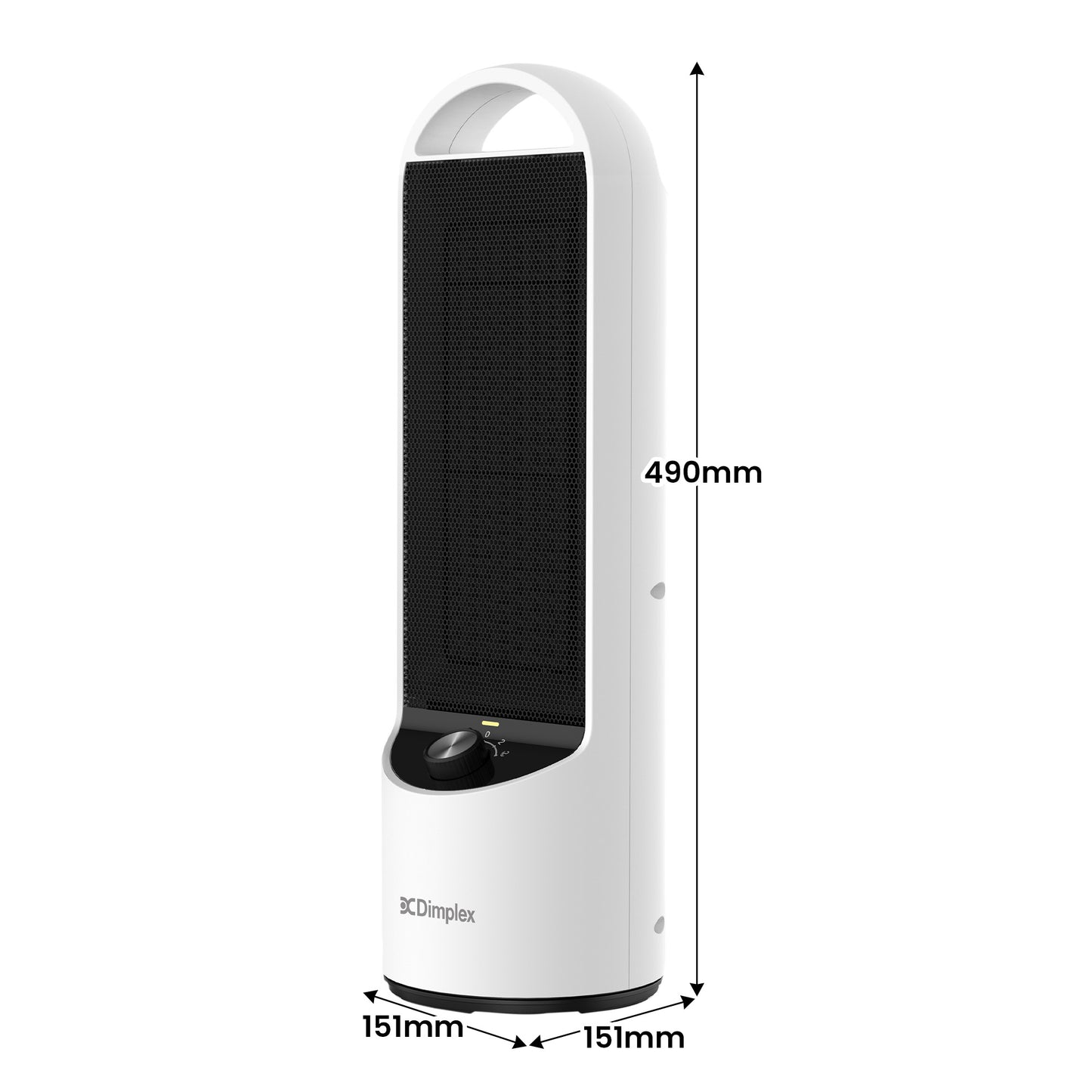 Dimplex 2kW DC Ceramic Heater Oscillating Brushless Motor 2 Heat Settings Overheat Protection