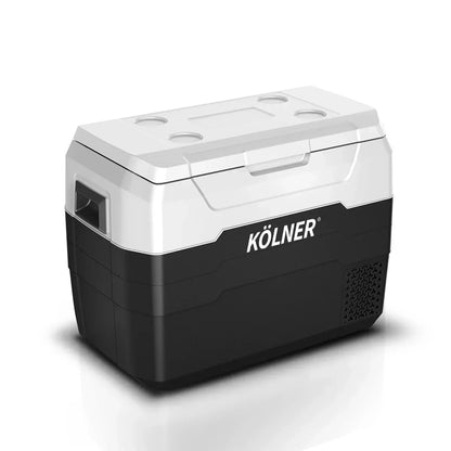 Kolner 40L Portable Fridge Freezer - 12V/24V/240V Camping Cooler Black