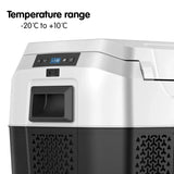 Kolner 40L Portable Fridge Freezer - 12V/24V/240V Camping Cooler Black
