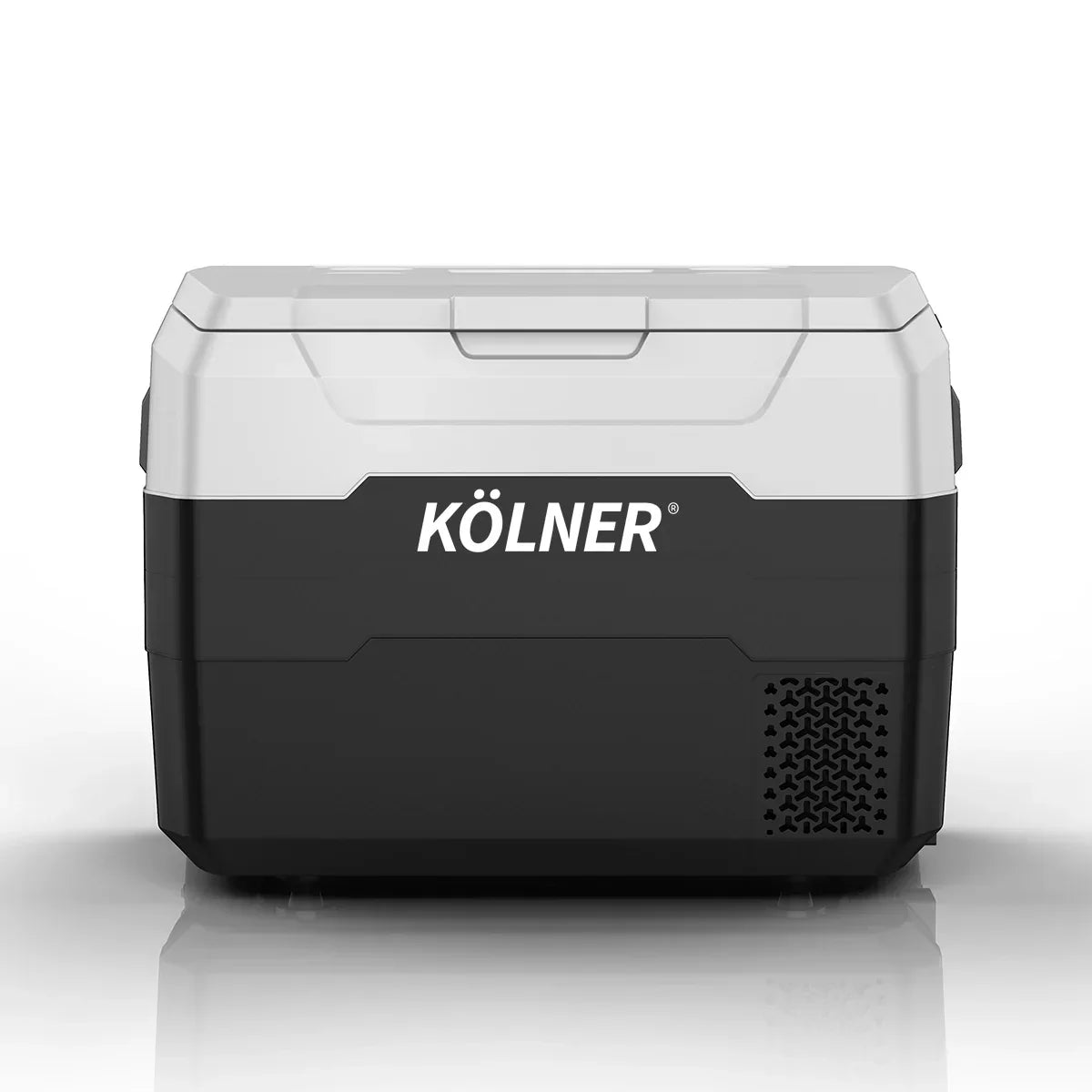 Kolner 40L Portable Fridge Freezer with Trolley - 12V/24V/240V Black