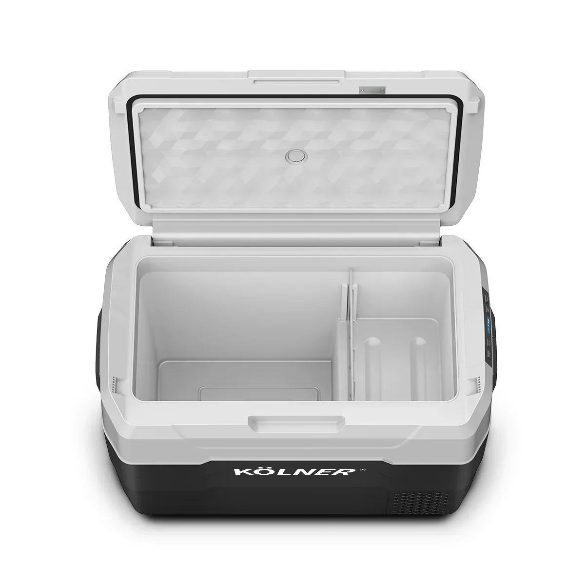 Kolner 40L Portable Fridge Freezer with Trolley - 12V/24V/240V Black