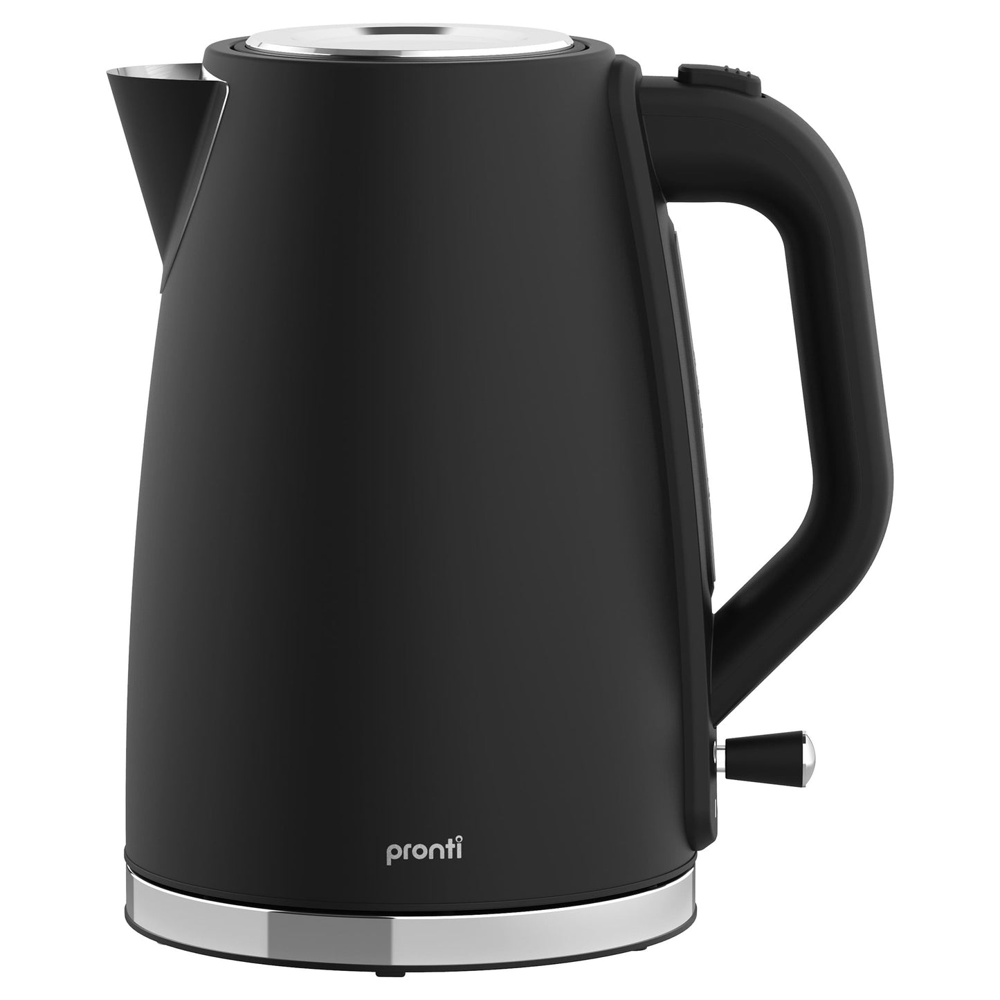 Pronti Silver Noir 4-Slice Toaster & Kettle Bundle 1.7L 2200W STRIX