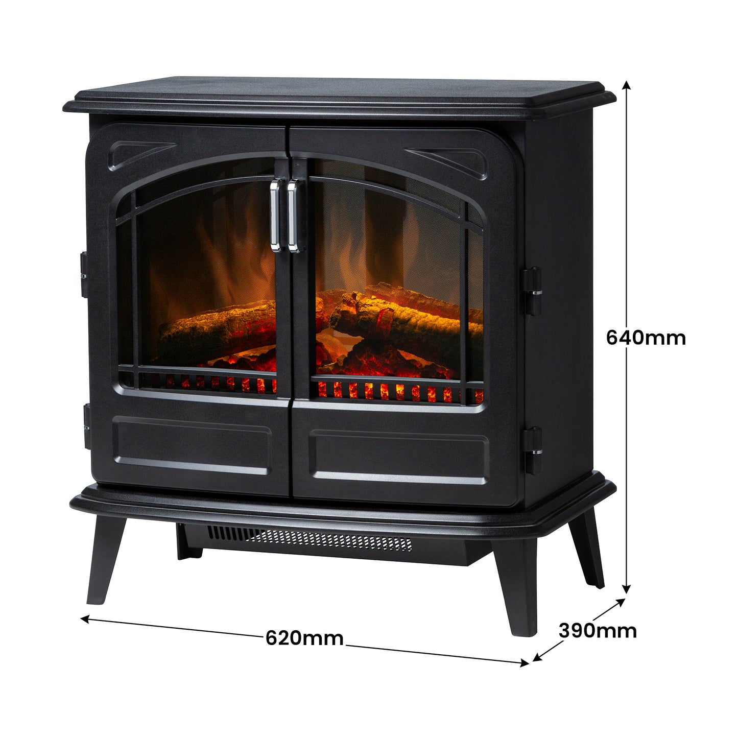 Dimplex Leckford 2kW Optiflame LED Log Effect