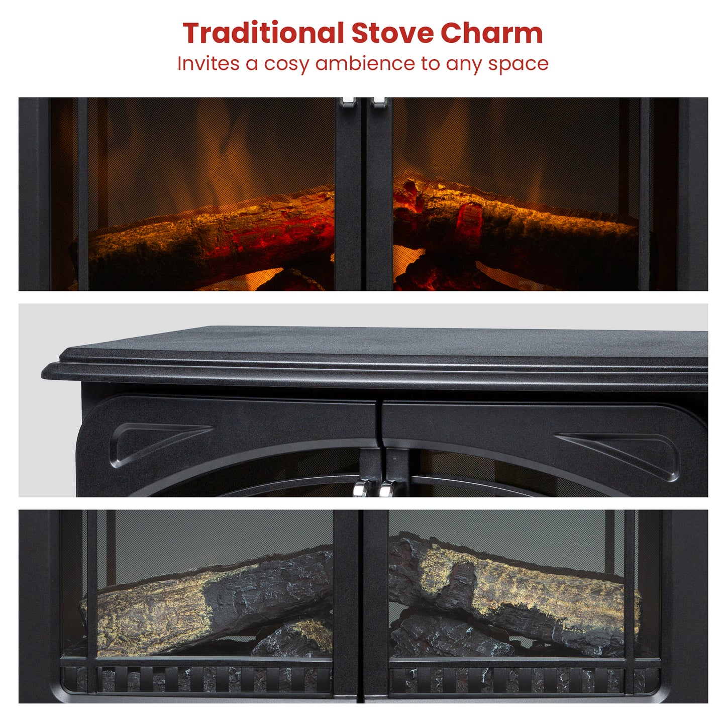 Dimplex Leckford 2kW Optiflame LED Log Effect