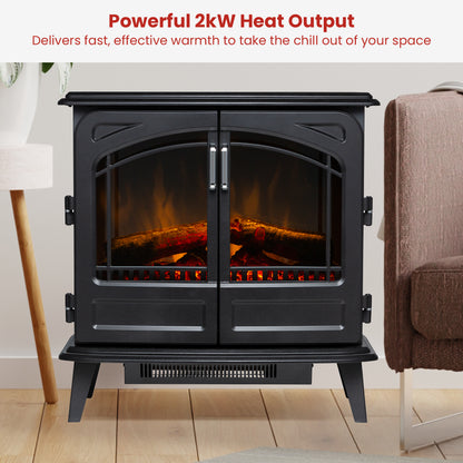Dimplex Leckford 2kW Optiflame LED Log Effect