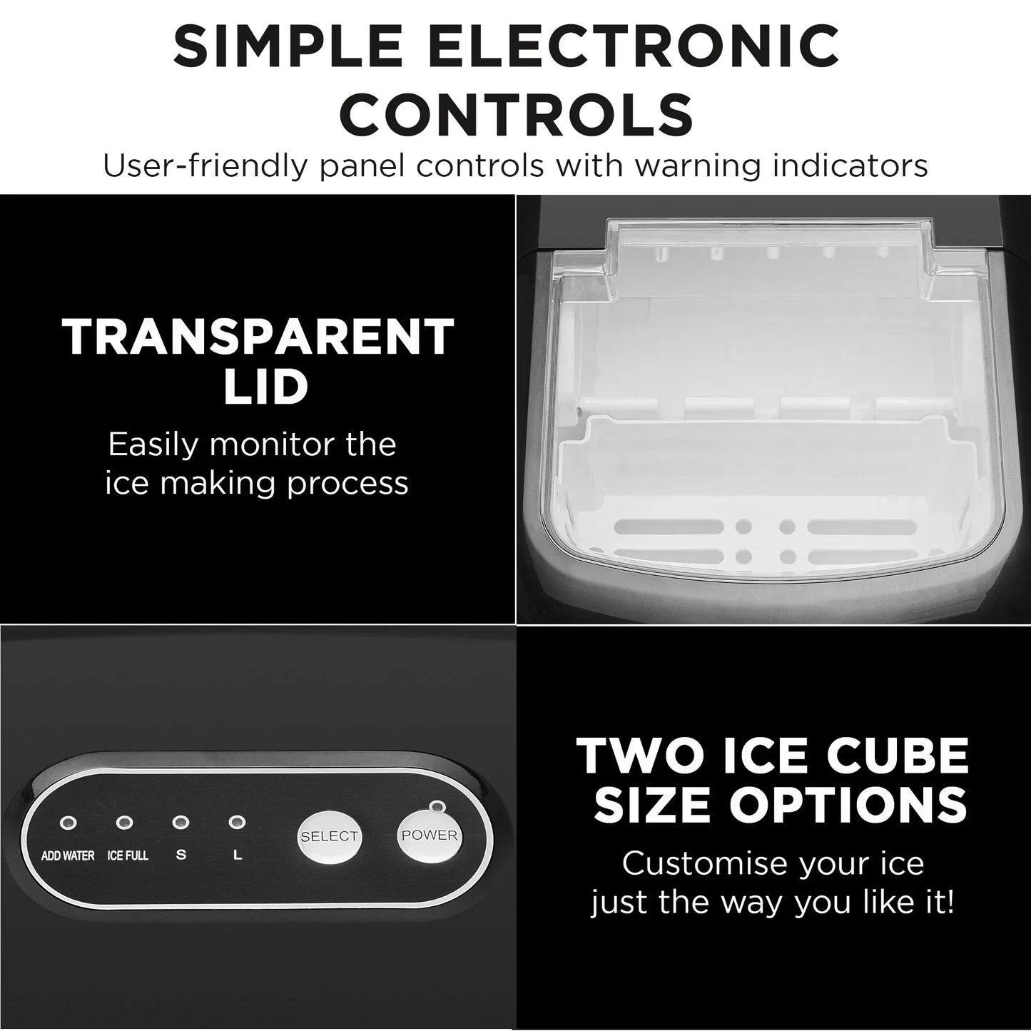 Morphy Richards 15kg Ice Maker in Stainless Steel - Flea Market