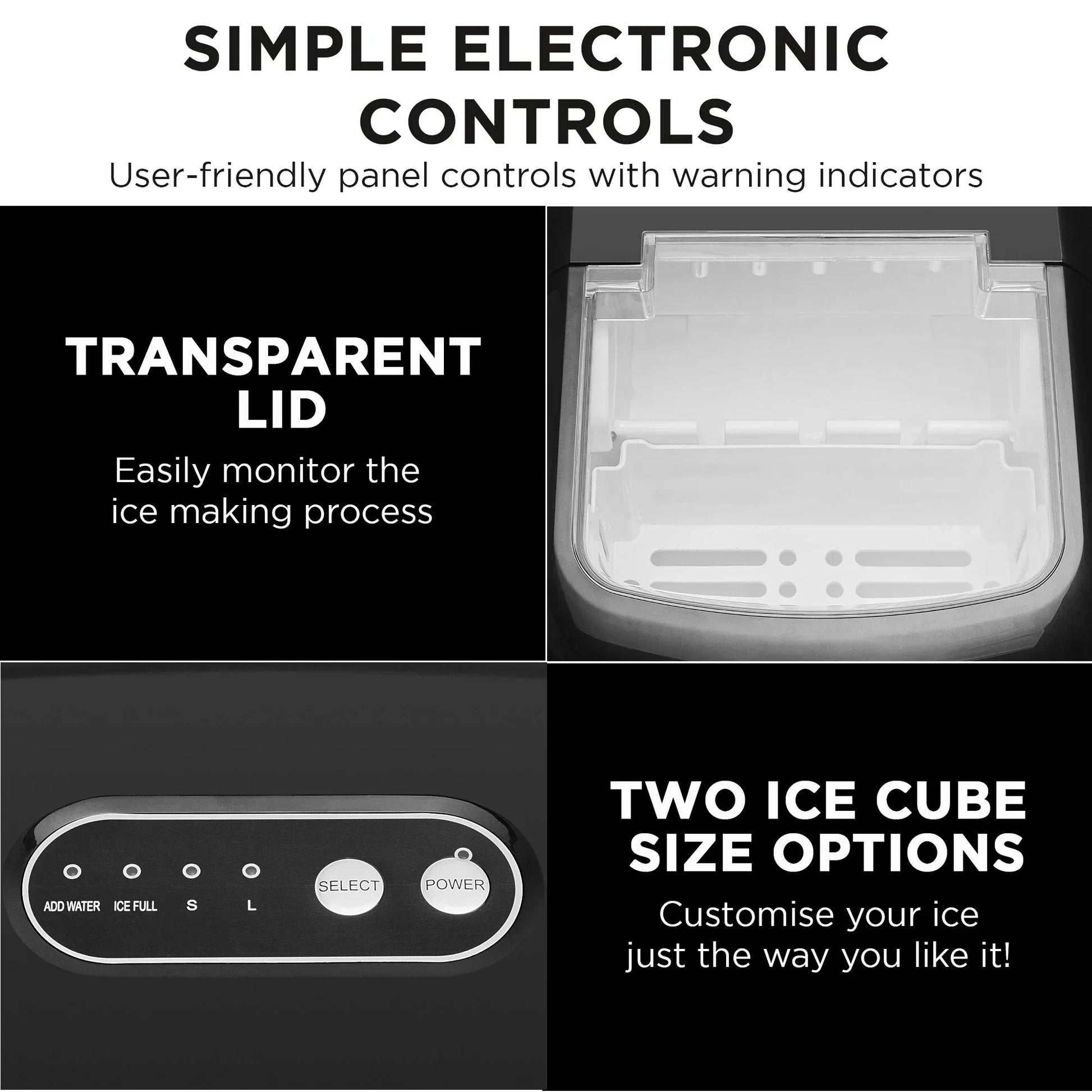 Morphy Richards 15kg Ice Maker in Stainless Steel - Flea Market