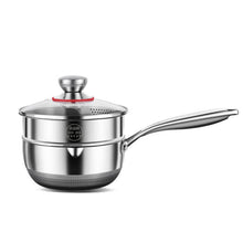 316L Stainless Steel Saucepan 18cm with Honeycomb Nonstick and Glass Lid