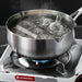 316L Stainless Steel Saucepan 20cm with Honeycomb Nonstick and Glass Lid