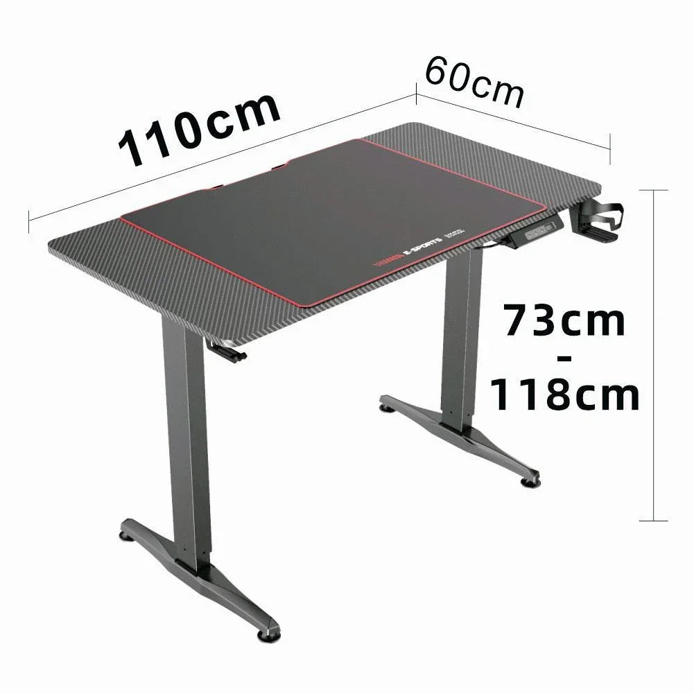 Gaming Standing Desk Home Office Lift Electric Height Adjustable Sit To Stand Motorized Standing Desk 1460 - Stacks Warehouse