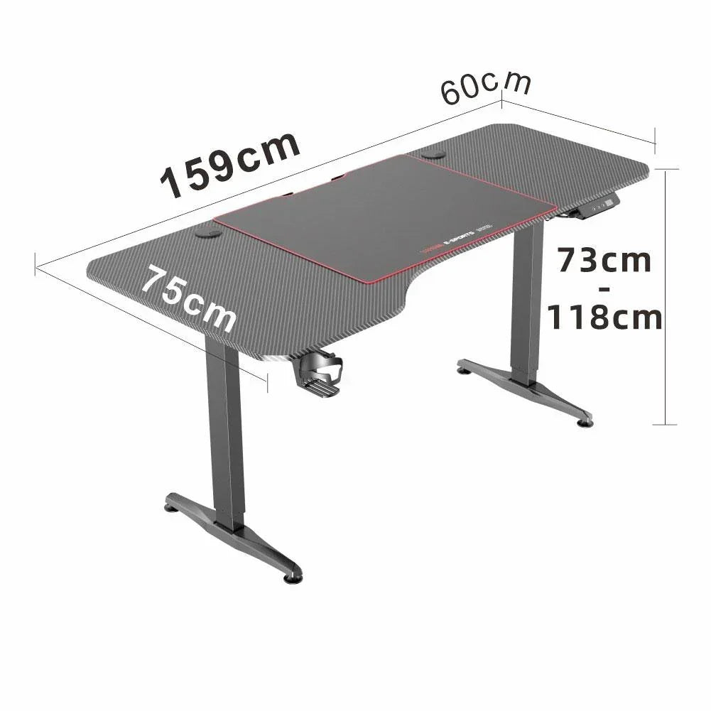 Gaming Standing Desk Home Office Lift Electric Height Adjustable Sit To Stand Motorized Standing Desk 1460 - Stacks Warehouse