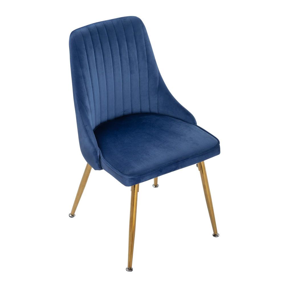 Marble Effect Dining Table and Chair Set 110cm with 4 Velvet Chairs