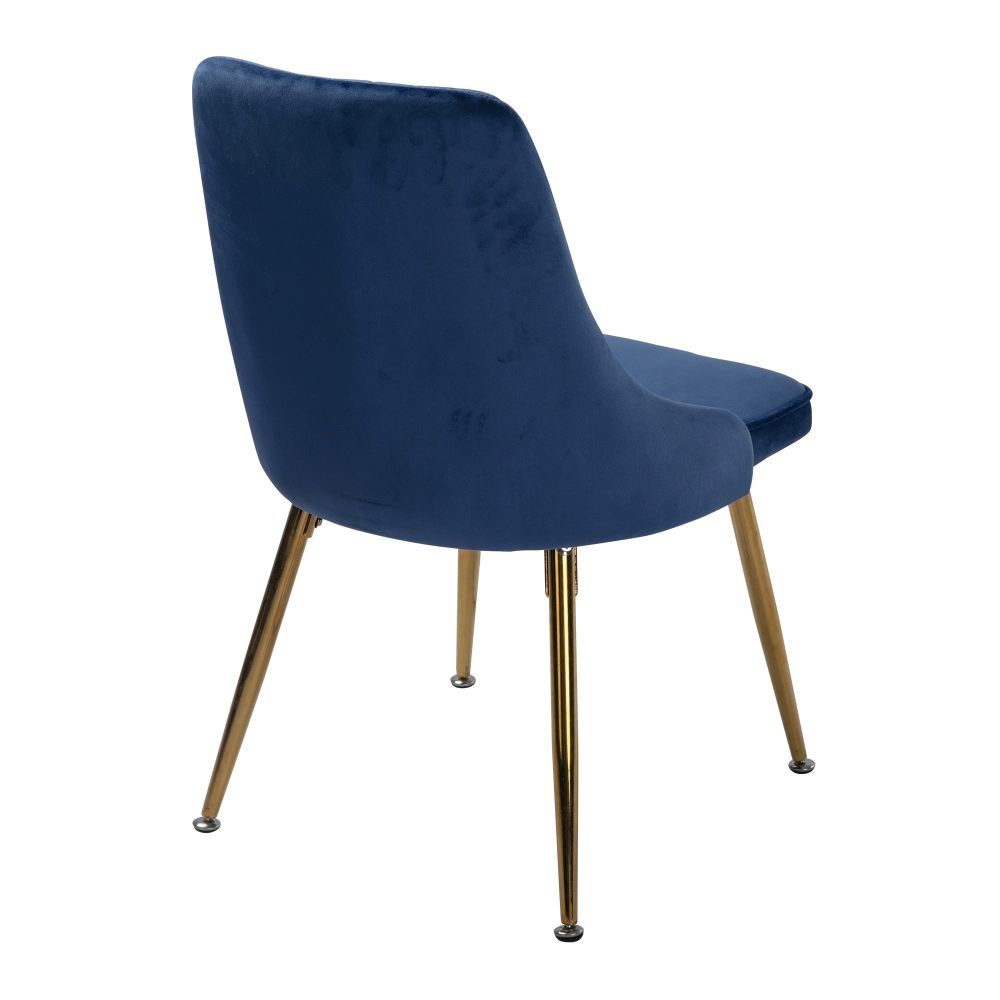 Marble Effect Dining Table and Chair Set 110cm with 4 Velvet Chairs