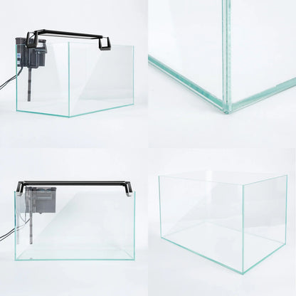 Aquarium Fish Tank 70L Starfire Glass 60x32x35cm Filter Pump LED